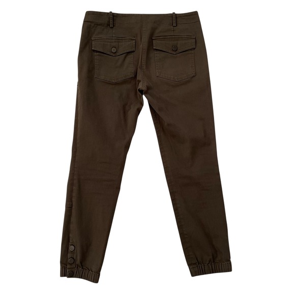 Bundle of 2 Veronica Beard Field Cargo Cropped Twill Pants Black and Green SZ 6‎ - Picture 4 of 16